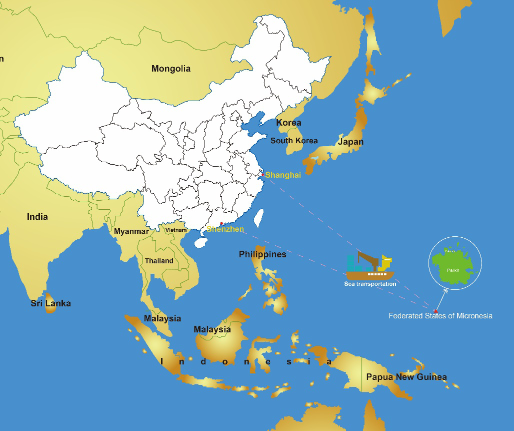 中国海运整柜到密克罗尼西亚联邦