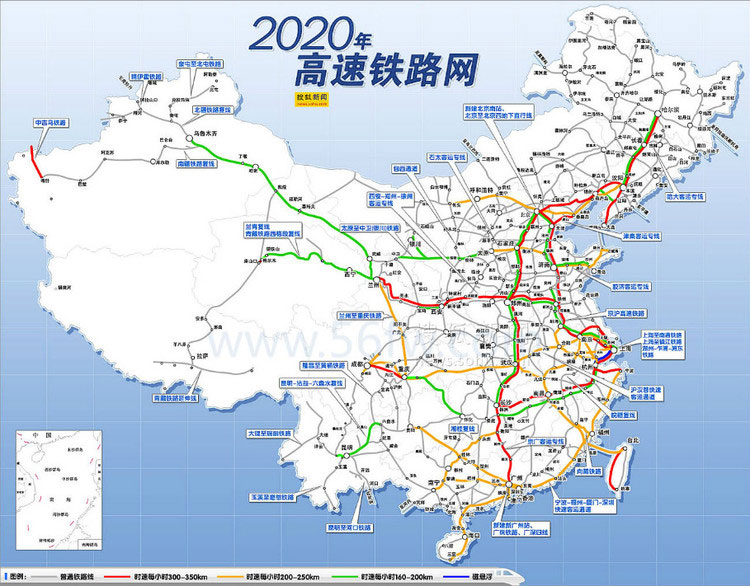 中国高铁地图