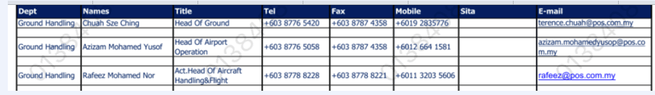 ZH 深圳航空貨運馬來西亞吉隆坡聯絡電話